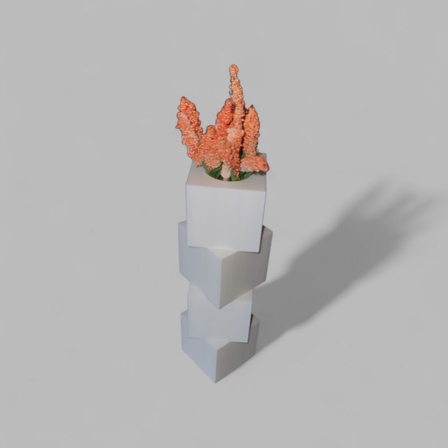 Block Vase – Modern Stacked Design | 3D Printed | Eco-Friendly | Made in Australia